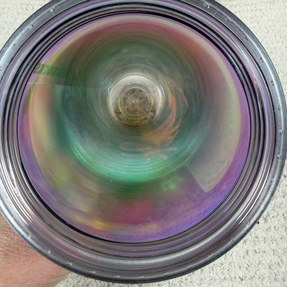Starbucks 24 oz‎ Iridescent Green Botanical Tumbler Green Stylized Hands